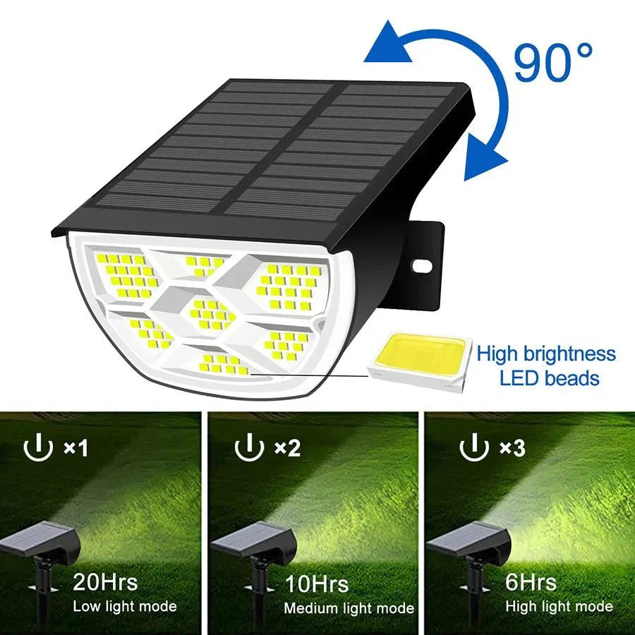 Adjustable Solar Landscape Spotlight