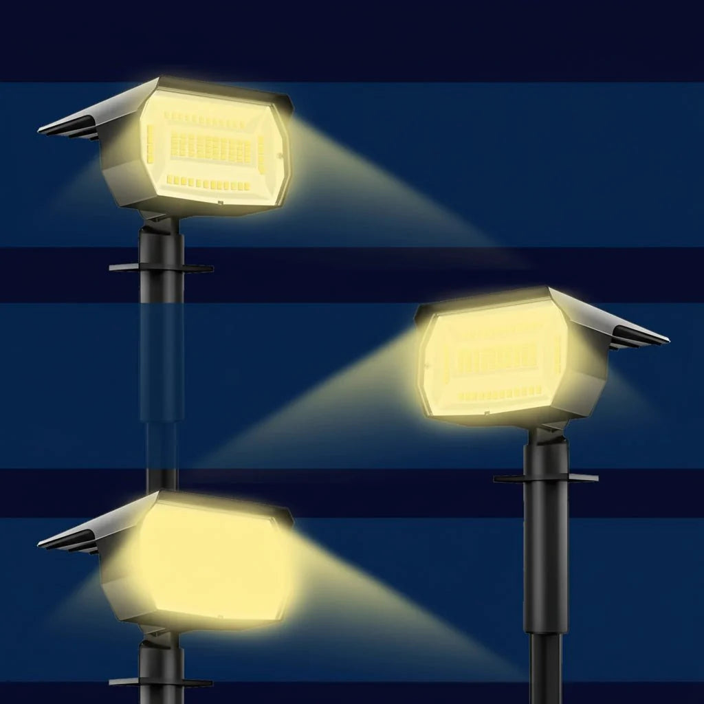 Adjustable Solar Landscape Spotlight
