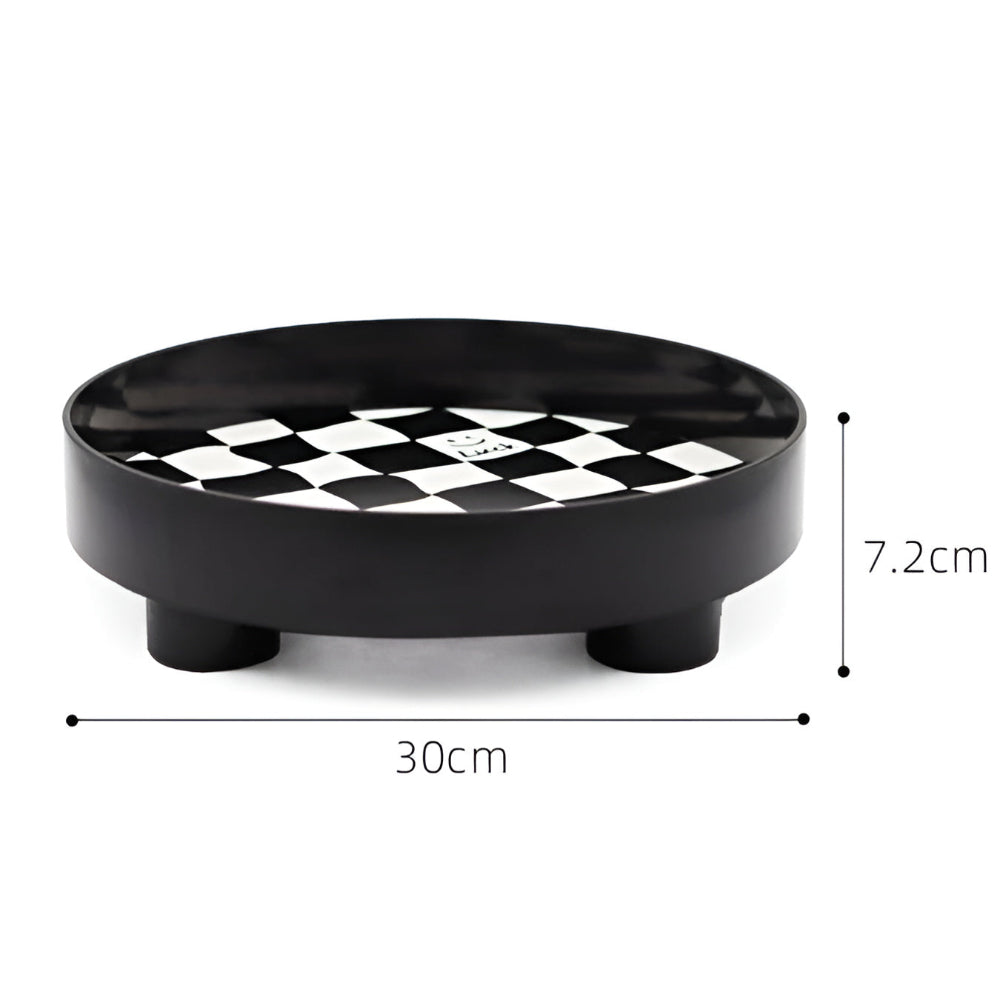 Patterned Round Catch Tray