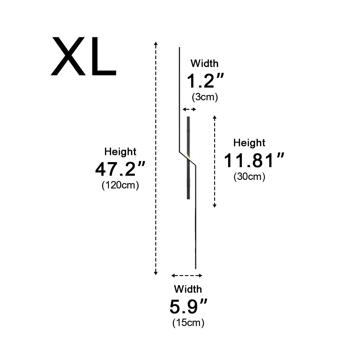 Minimalist Kinked Linear Wall Light