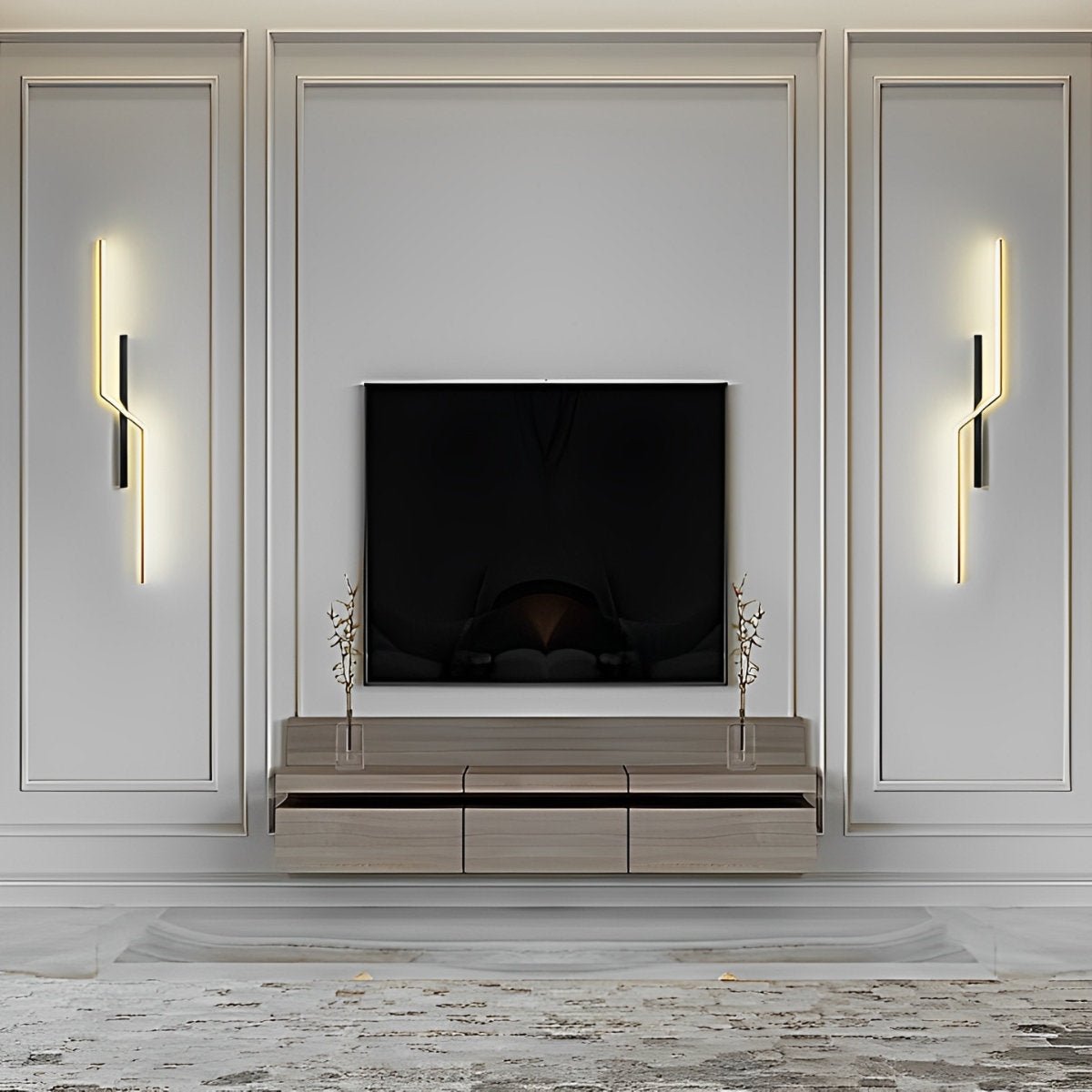 Minimalist Kinked Linear Wall Light