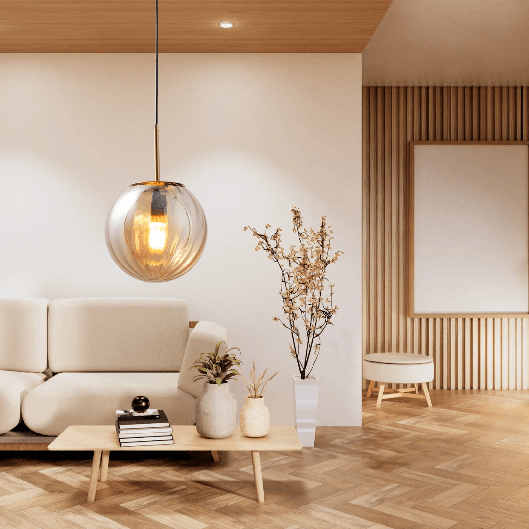 Glass Ball Pendant Light
