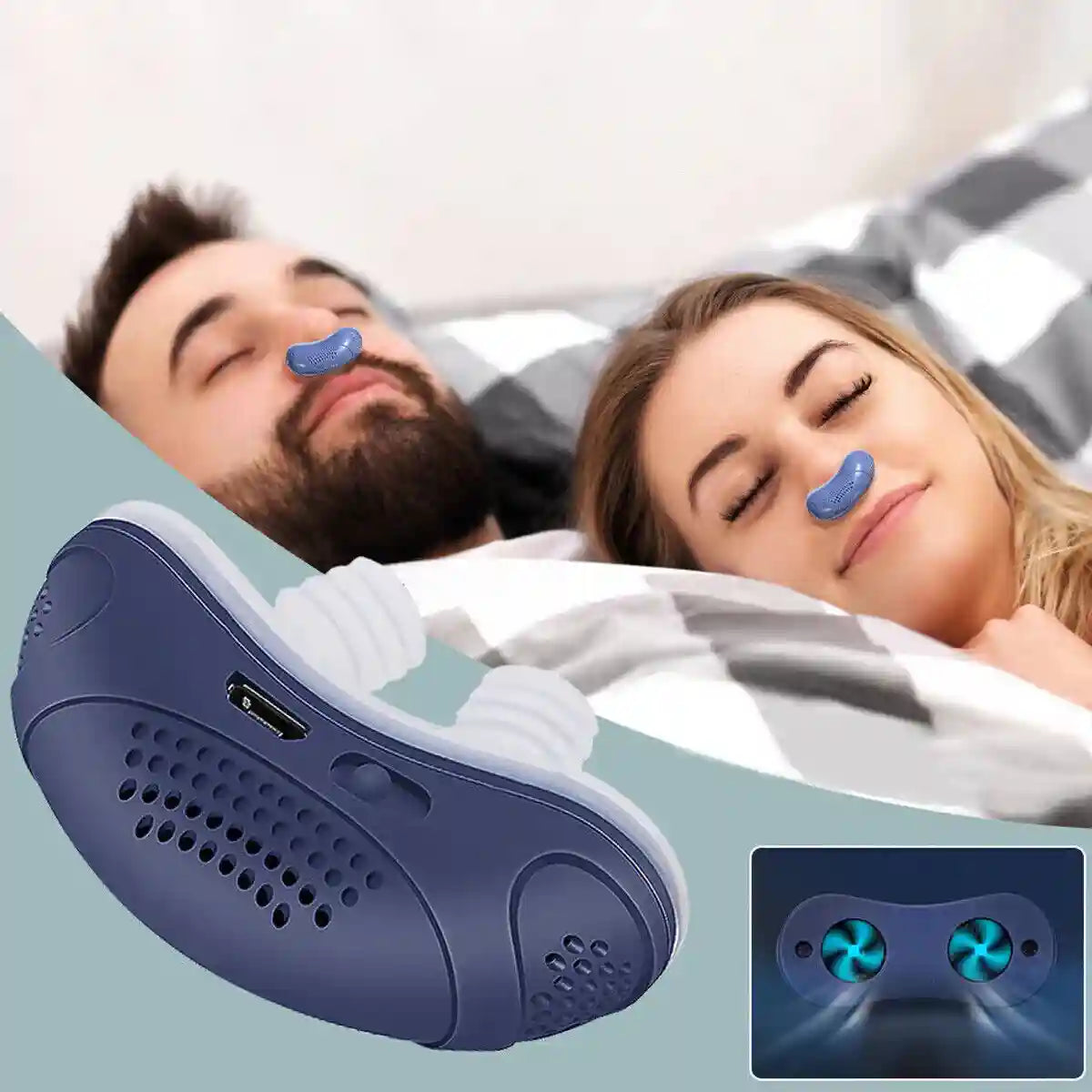 Micro Nasal Anti-Snoring Sleep Device