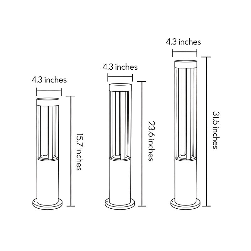 Halo Cutout Bollard Light
