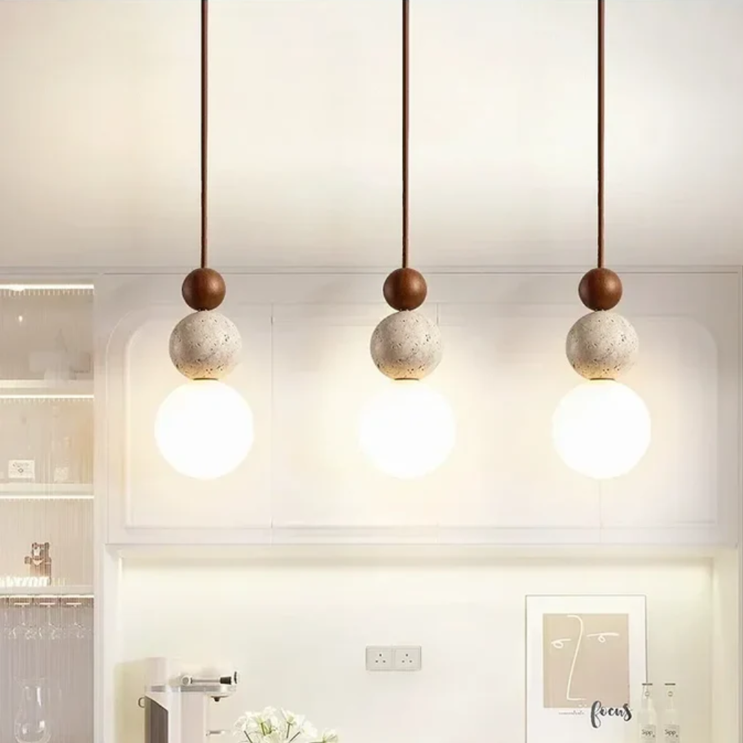 Ceiling Travertine Pendant Light
