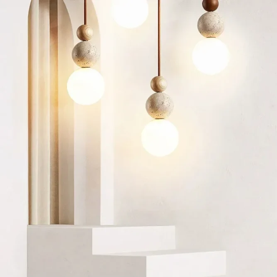 Ceiling Travertine Pendant Light