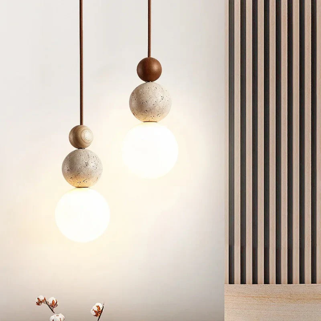Ceiling Travertine Pendant Light