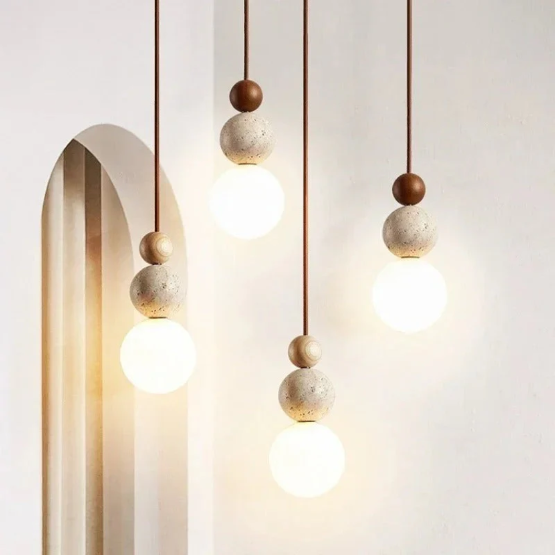 Ceiling Travertine Pendant Light