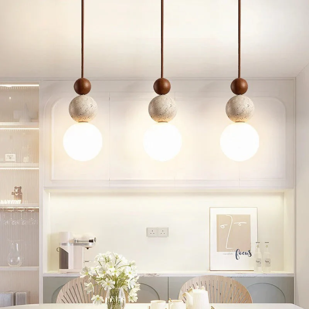 Ceiling Travertine Pendant Light