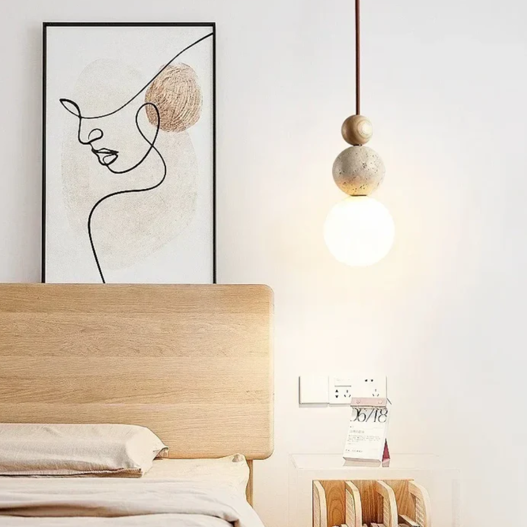 Ceiling Travertine Pendant Light