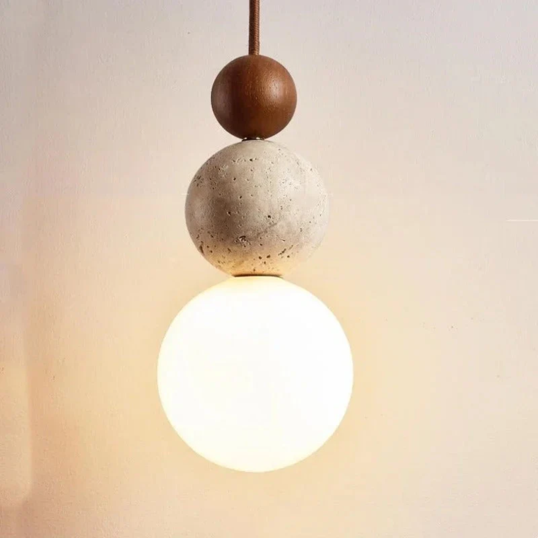 Ceiling Travertine Pendant Light