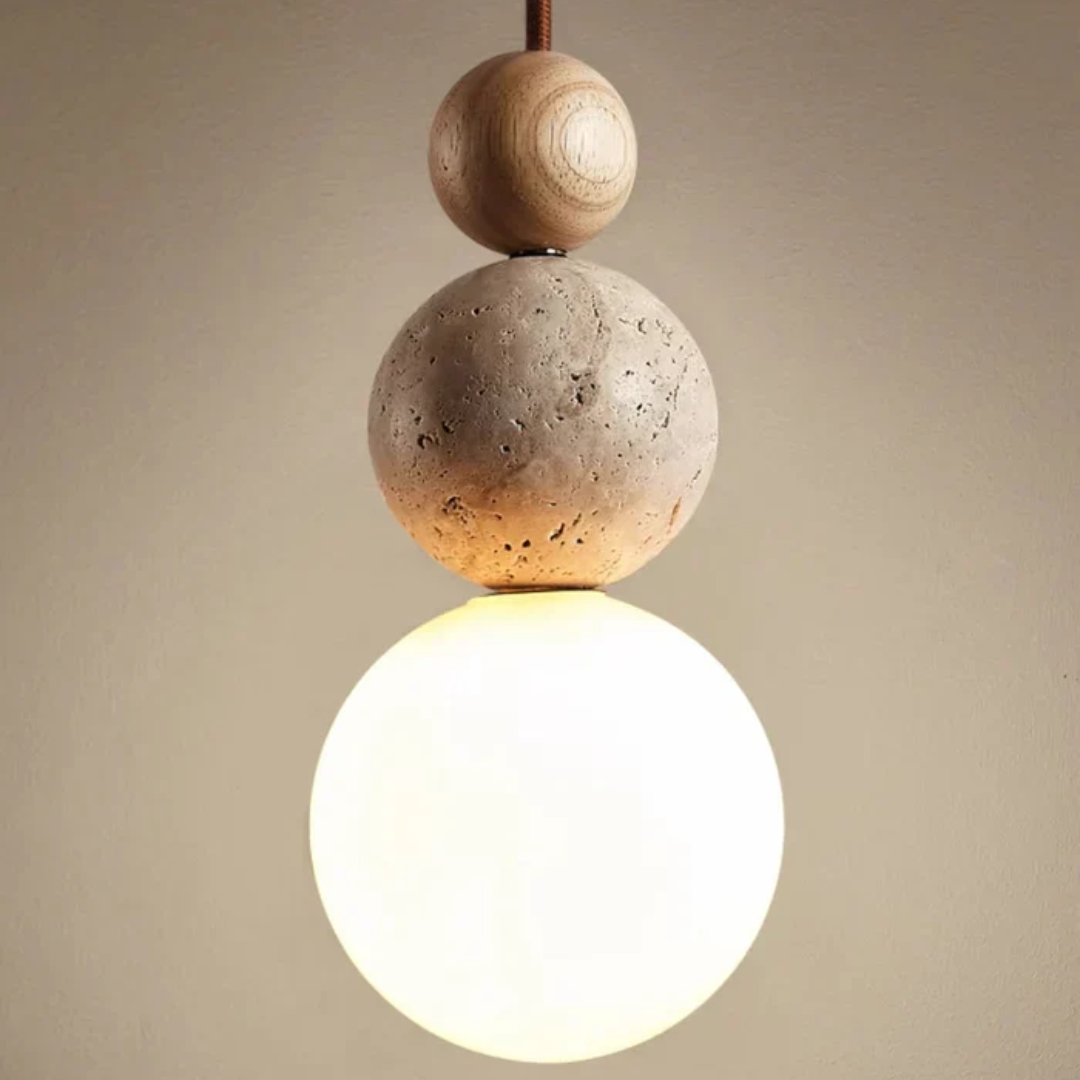 Ceiling Travertine Pendant Light