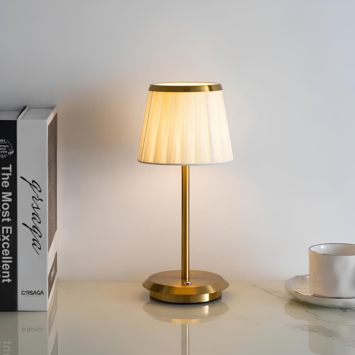 Classic Pleated Accent Table Lamp