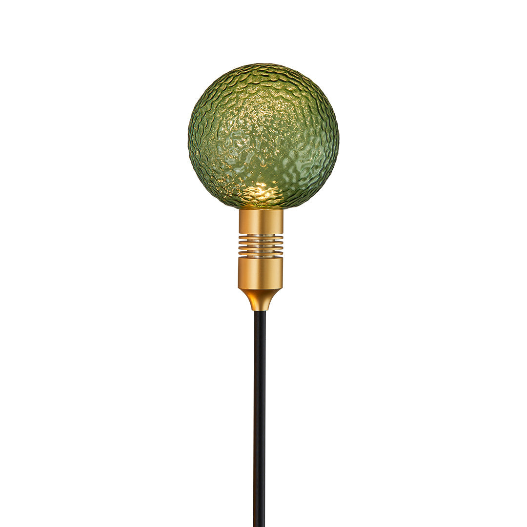 Tinted Glass Sphere Garden Path Light