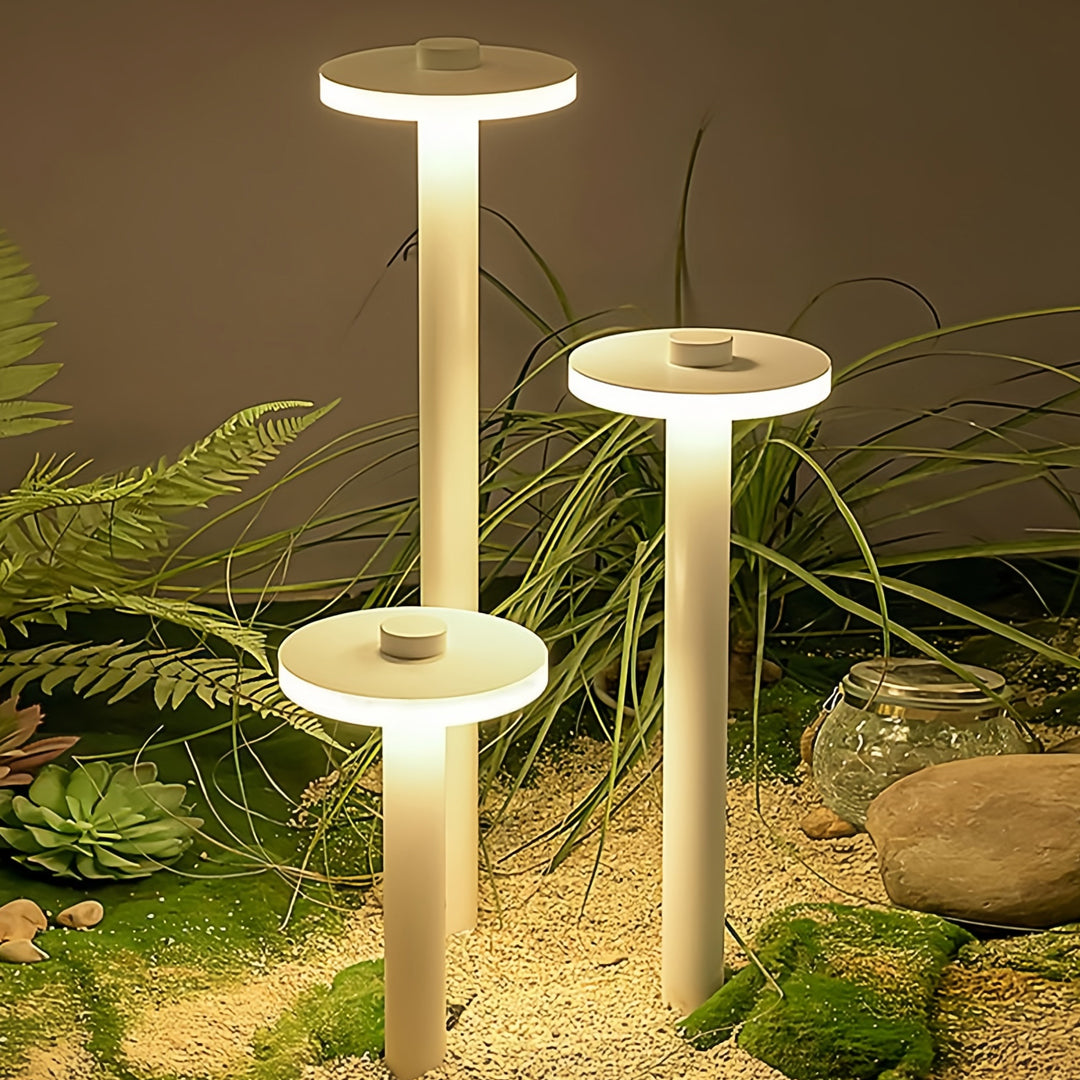 Battery-Powered Minimalist Outdoor Path Light
