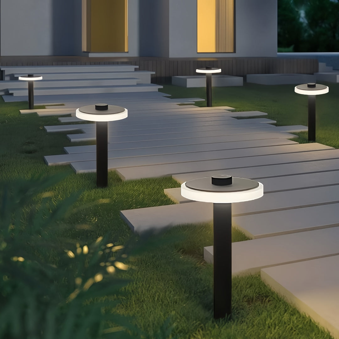 Battery-Powered Minimalist Outdoor Path Light