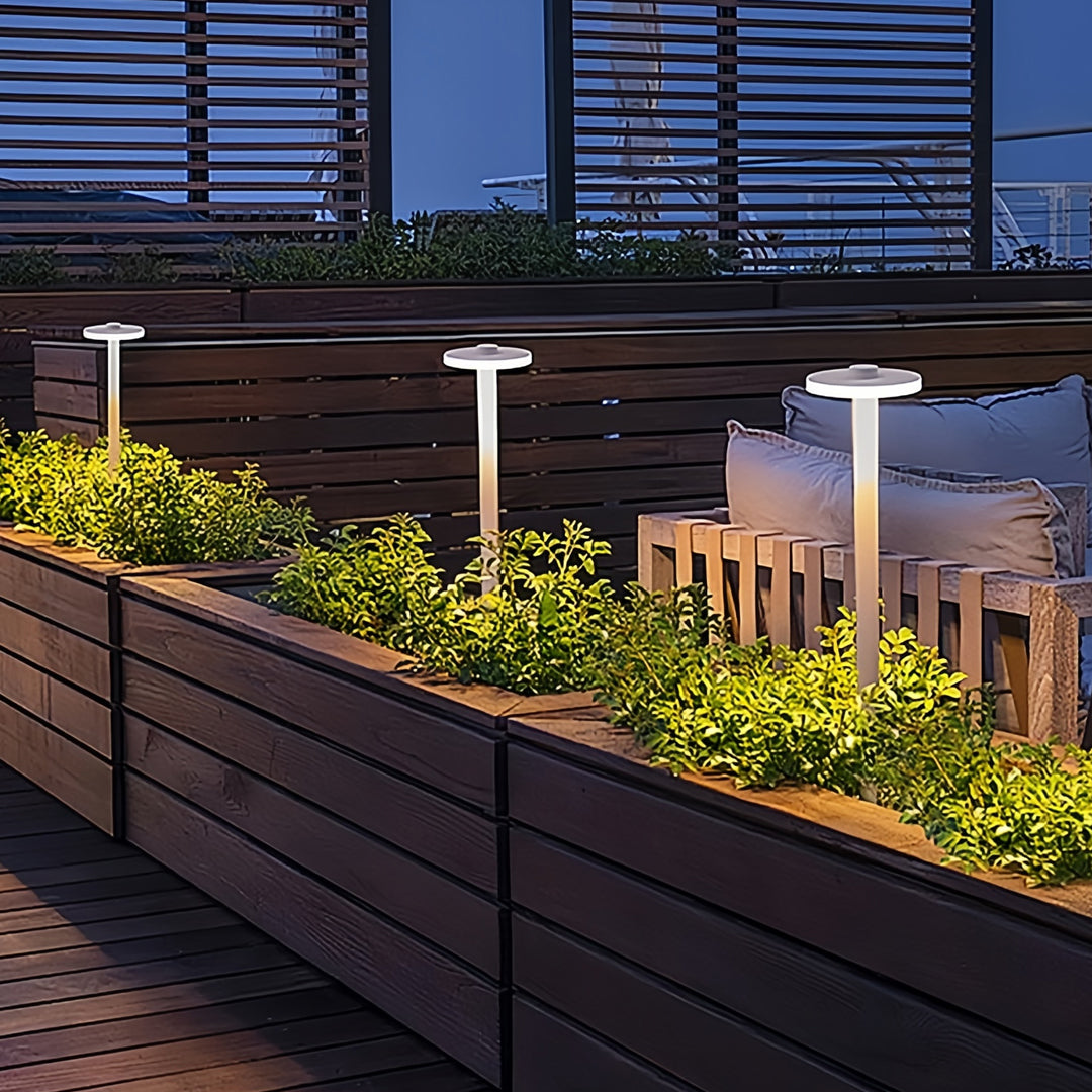Battery-Powered Minimalist Outdoor Path Light