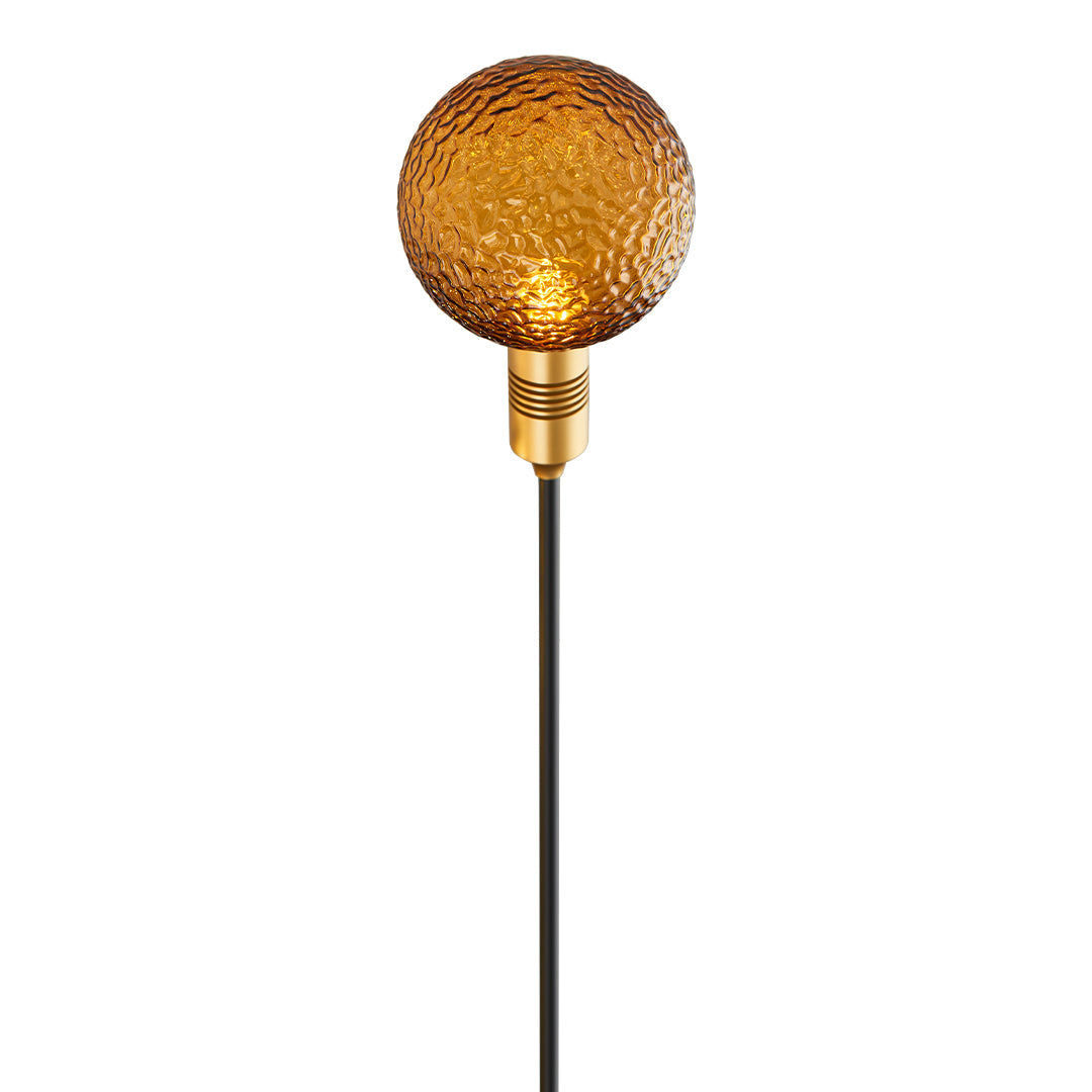 Tinted Glass Sphere Garden Path Light