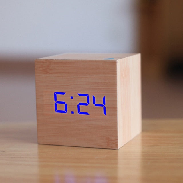 Square LED Alarm Clock