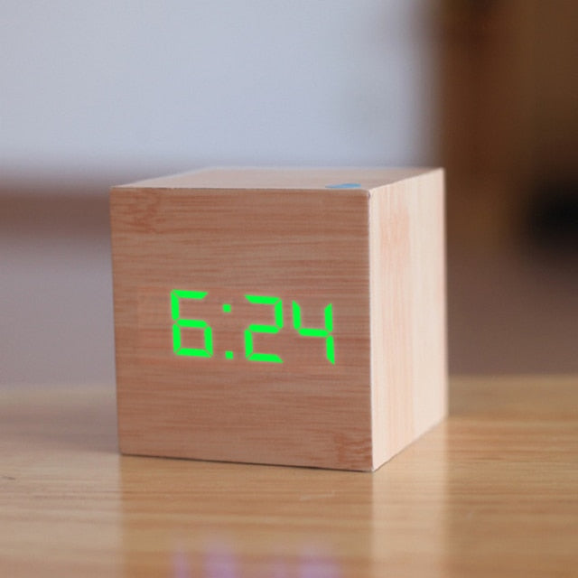 Square LED Alarm Clock