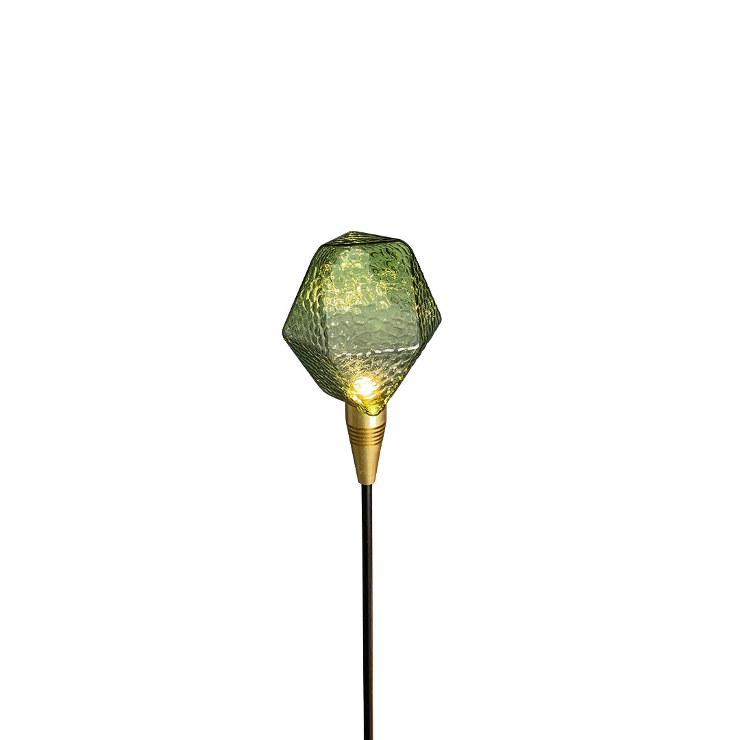 Diamond Facet Glass Garden Path Light