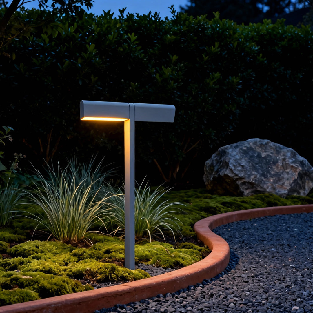 Dual-Arm Outdoor Lawn Path Post Light