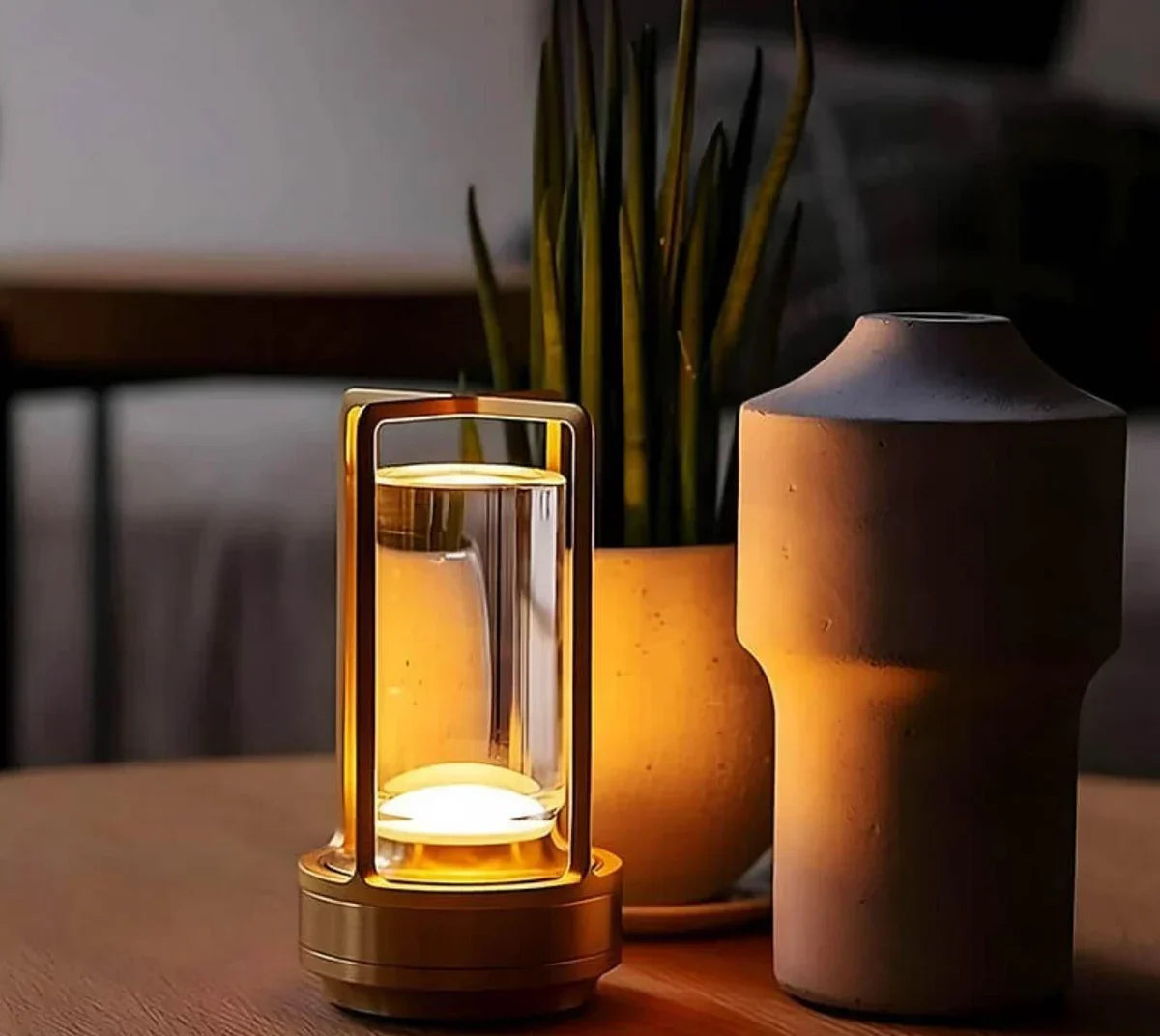 Portable Crystal Lantern Lamp