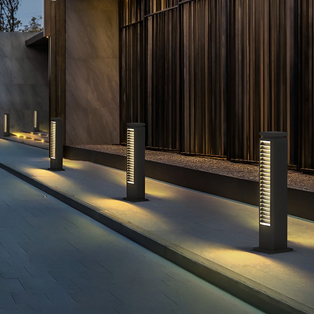 Louver Path Bollard Light