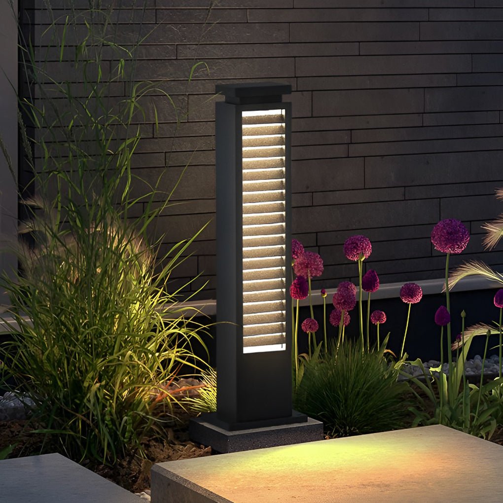 Louver Path Bollard Light