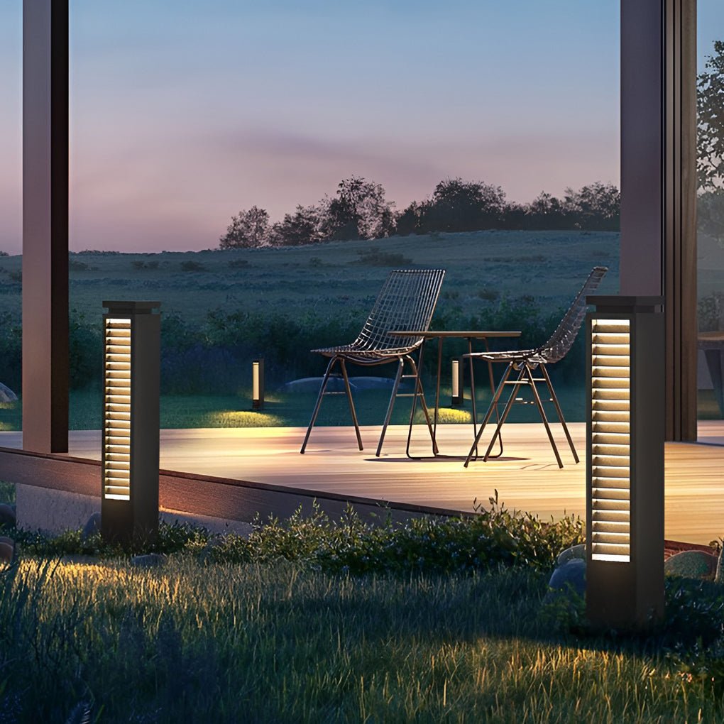 Louver Path Bollard Light