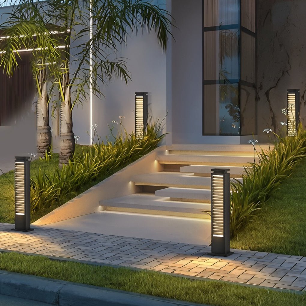 Louver Path Bollard Light