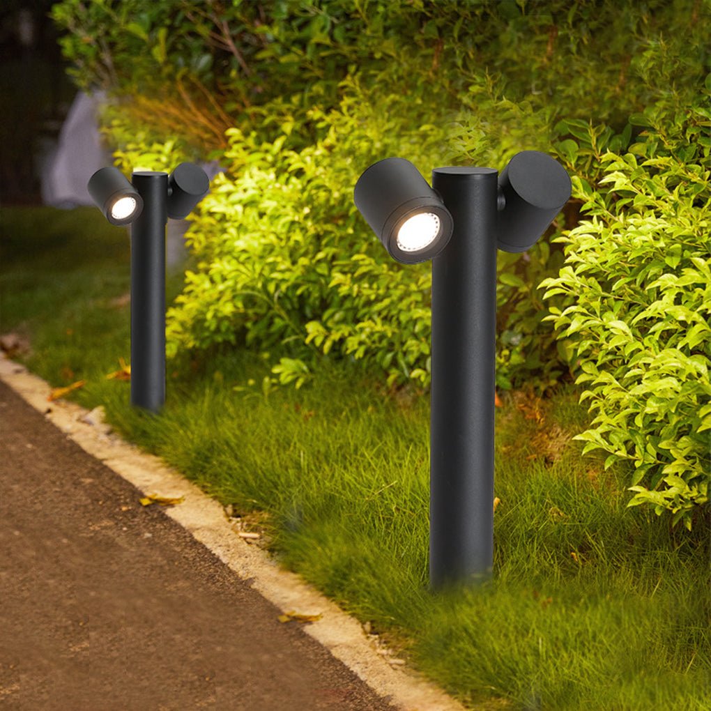 Dual Head Adjustable Bollard Light
