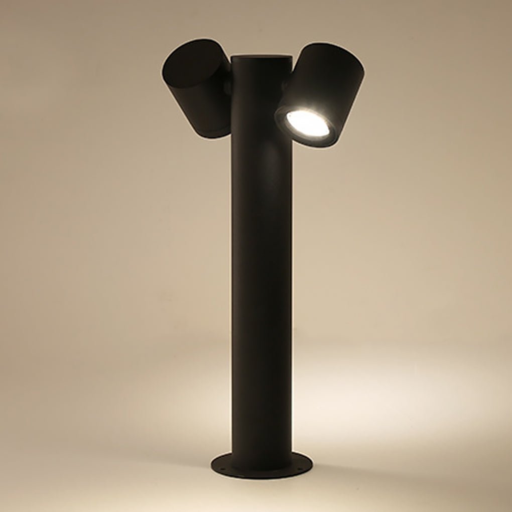 Dual Head Adjustable Bollard Light