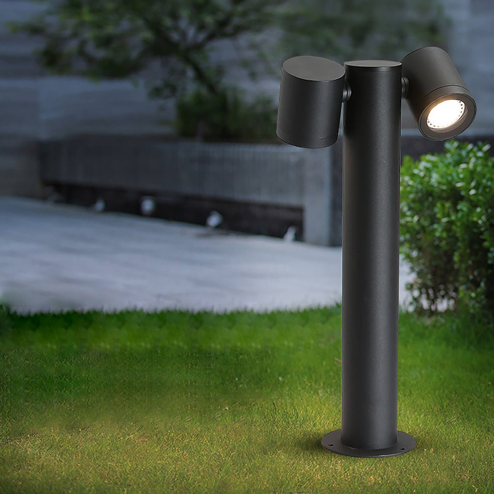 Dual Head Adjustable Bollard Light