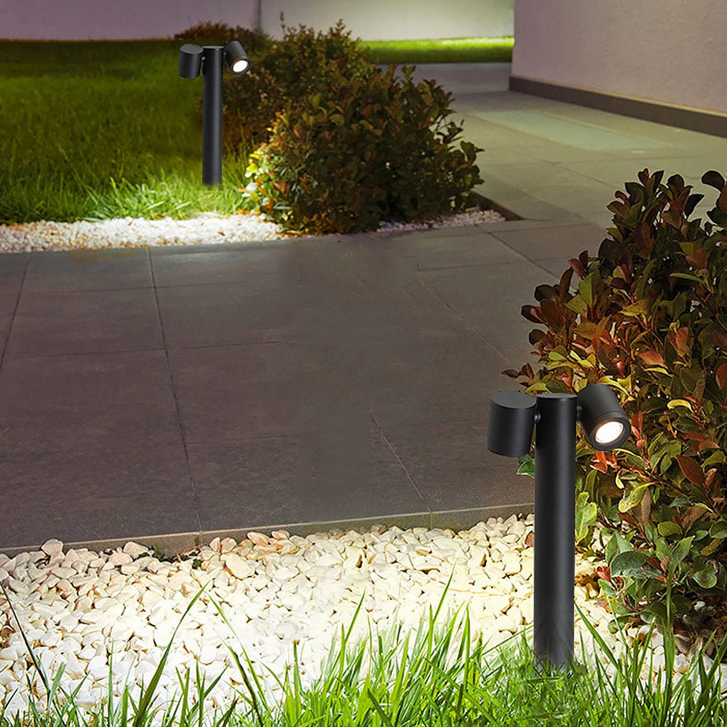 Dual Head Adjustable Bollard Light