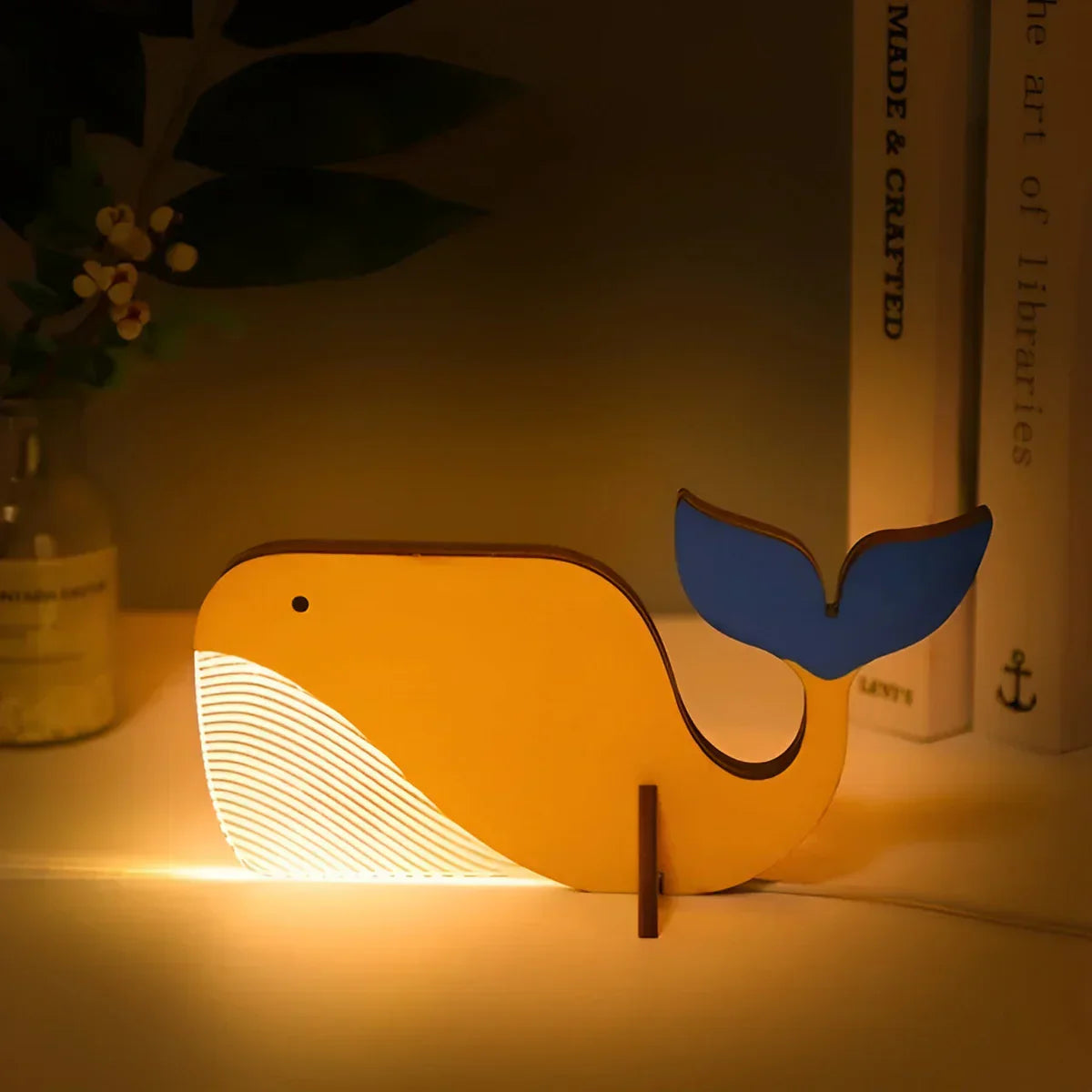 Wooden Animal Kids Night Lamp